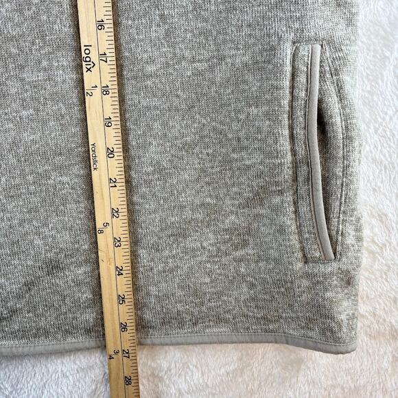 Eddie Bauer Quarter Zip Pullover Sweater Fleece Tan Men's Large - Picture 5 of 11